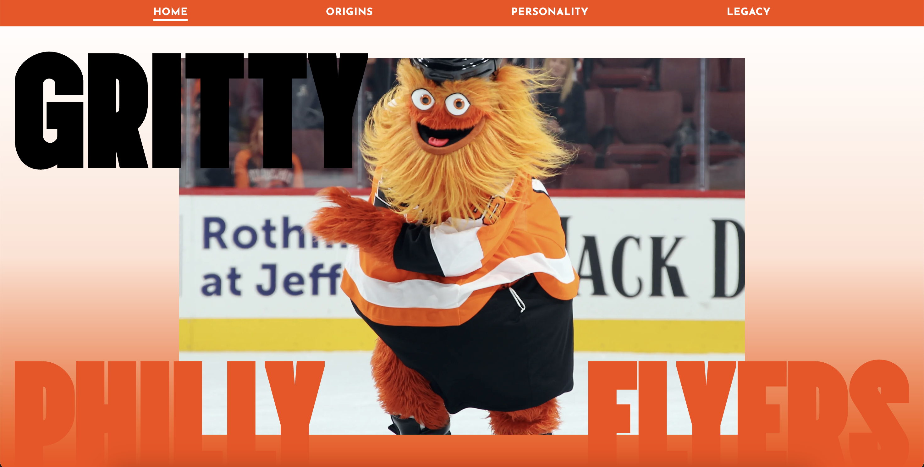 Gritty microsite preview